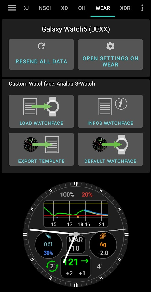 Настройка циферблата AAPS на часах
